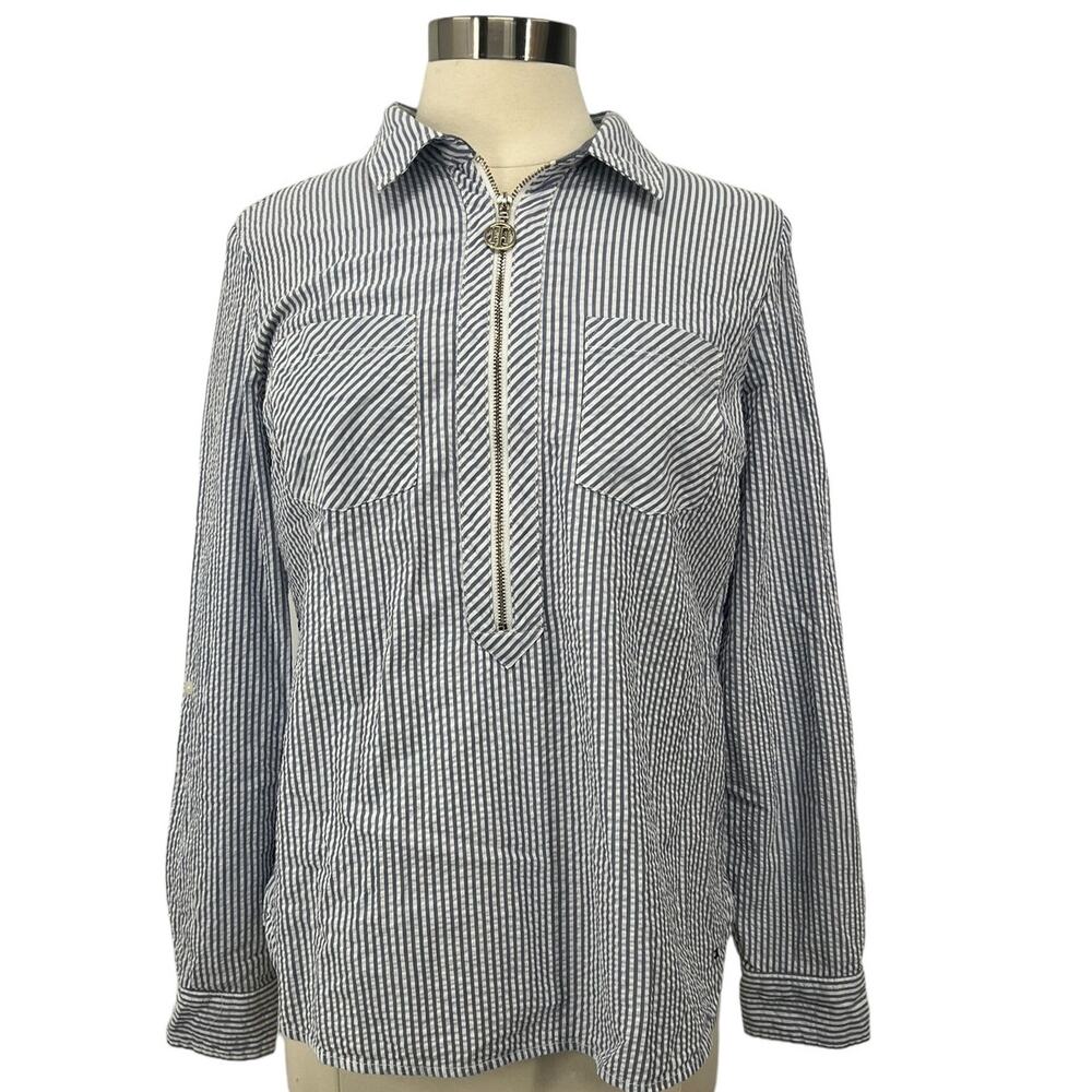 TOMMY HILFIGER Striped Long Sleeve Top SZ MD